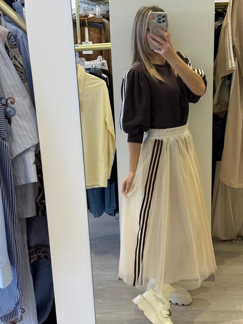 Gonna Con Bande In Tulle