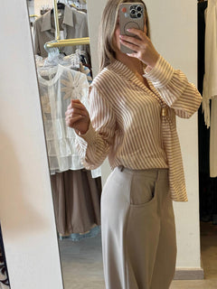 Camicia In Cotone A Righe