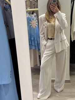 Giacca In Viscosa Con Spille