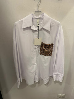 Camicia Con Taschino Bronzo Tensione In