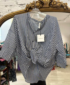 Camicia In Mussola A Righe Fine