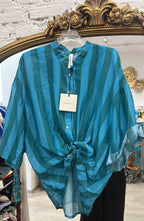 Camicia A Righe In Mussola