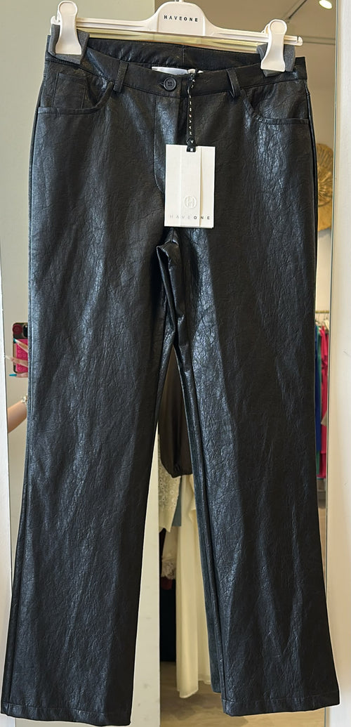 Pantalone Modello Trombetta In Ecopelle HaveOne