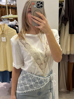 Maglia Scollo A V Con Spallina