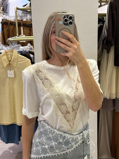 Maglia Scollo A V Con Spallina