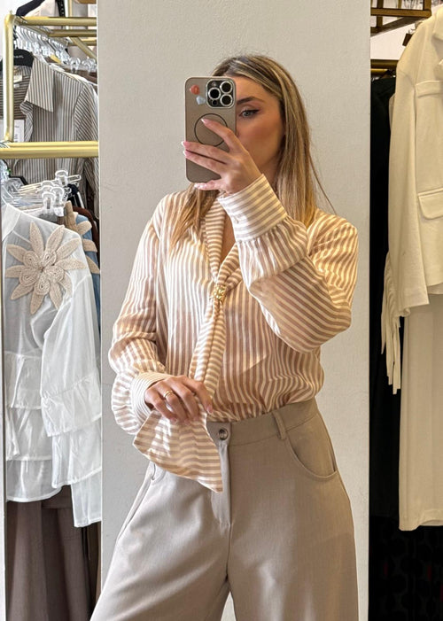 Camicia In Cotone A Righe