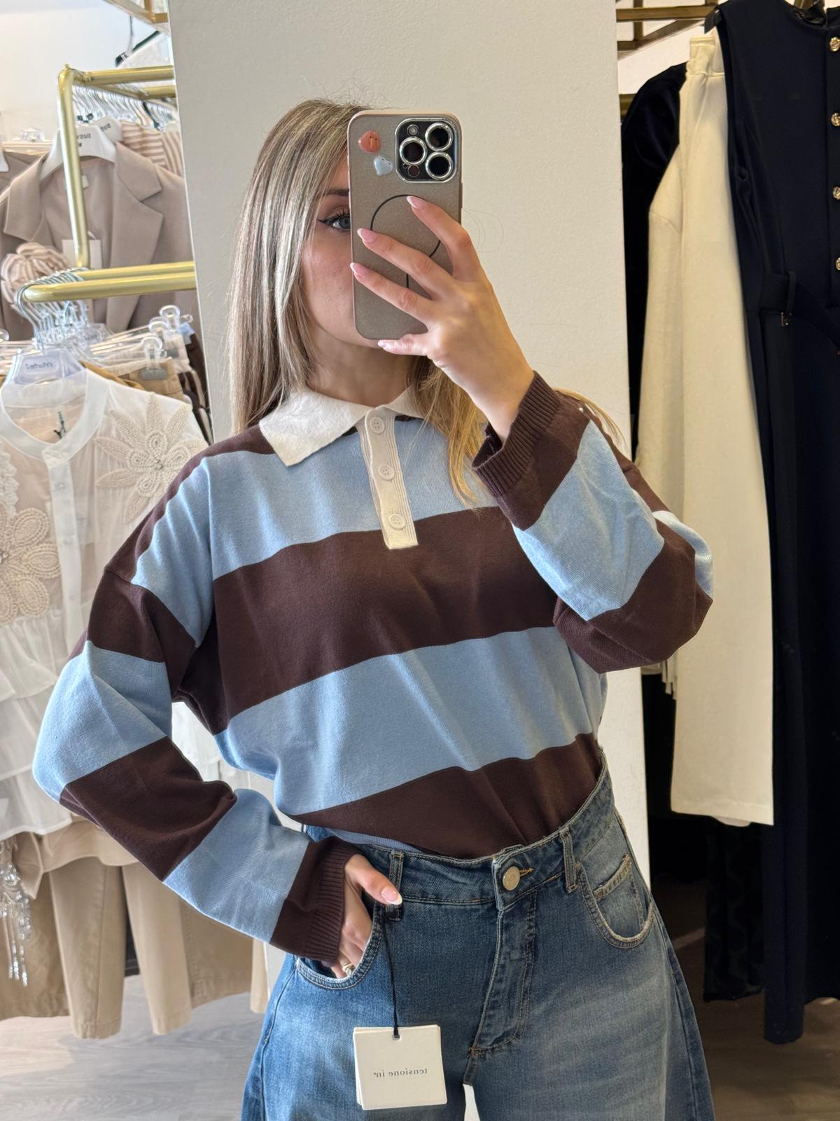 Maglia Polo Contrasto Coletto