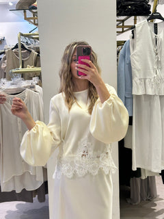 Blusa In Saten Tensione In