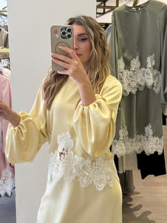 Blusa In Saten Tensione In