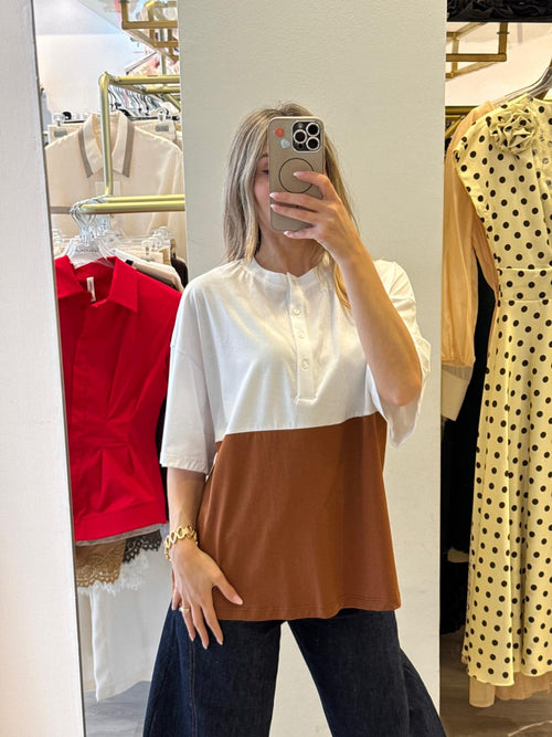 Maglia Serafino Bicolore