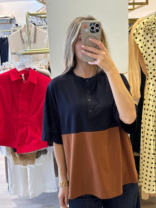 Maglia Serafino Bicolore