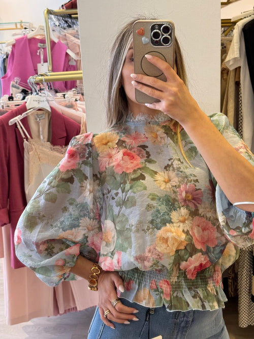 Camicia In Mussola Floreale