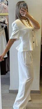 Completo Tailleur In Lino e Viscosa