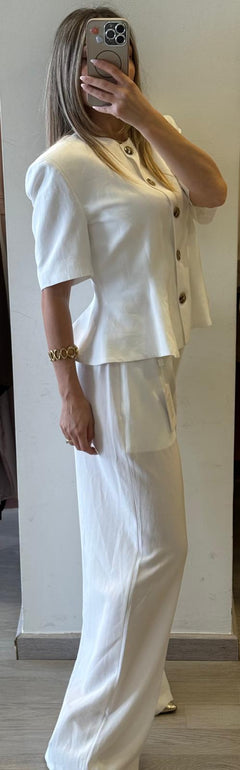 Completo Tailleur In Lino e Viscosa
