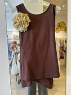 Gilet Con Spilla A Fiore