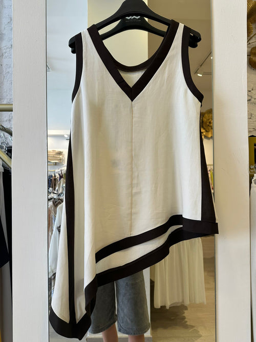 Top In Cotone Asimmetrico