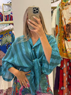 Camicia A Righe In Mussola