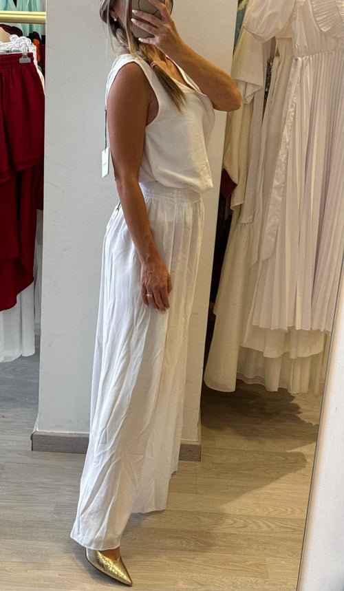 Pantalone Largo In Viscosa