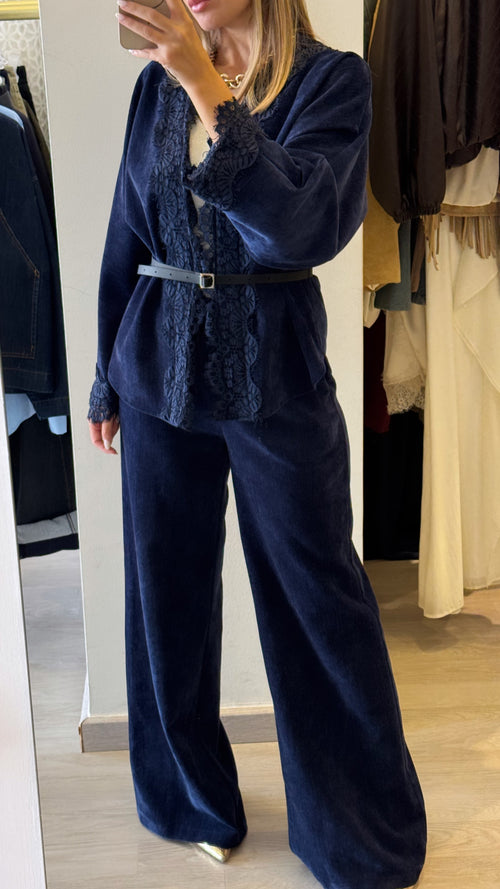 Giacca Denim in Ciniglia
