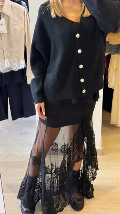 Gonna Pizzo e Tulle con Spacco