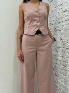 Pantalone Tailleur Rosa