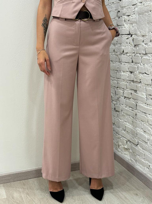 Pantalone Tailleur Rosa