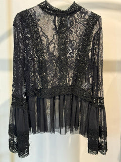 Blusa in Pizzo e Tulle
