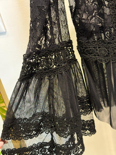 Blusa in Pizzo e Tulle