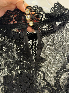 Blusa in Pizzo e Tulle