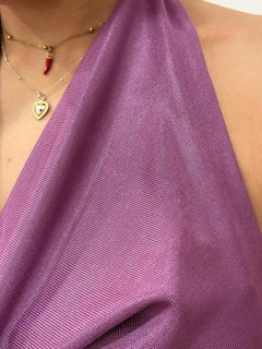 Top in maglina di viscosa lurex