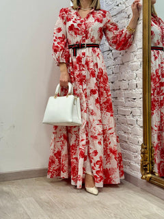 Abito in cotone flowers