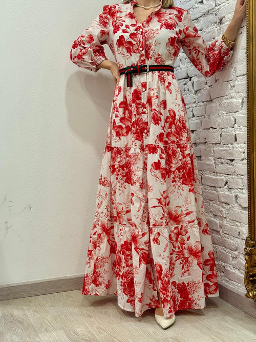 Abito in cotone flowers