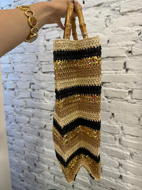 Borsa manico bamboo