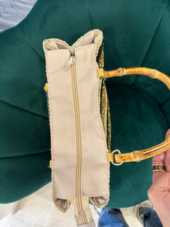 Borsa manico bamboo