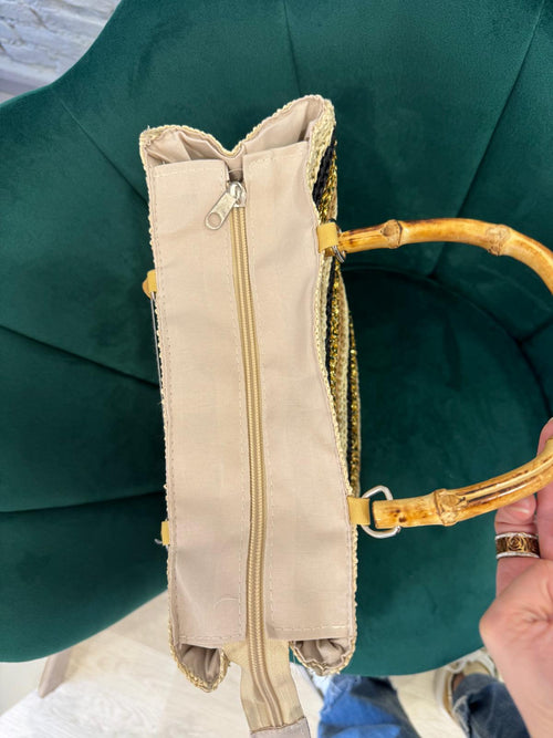 Borsa manico bamboo