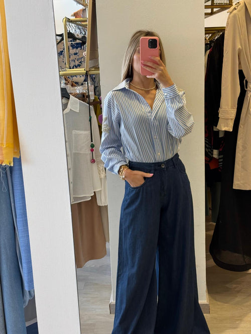 Pantalone Ampio Denim