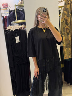 T-Shirt con Frange
