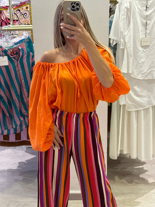 Camicia Con Scollo A Barca