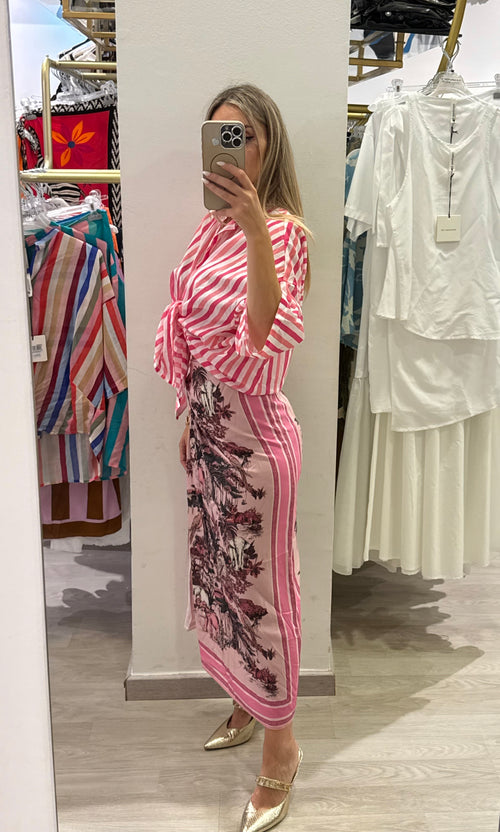 Camicia A Righe Rosa