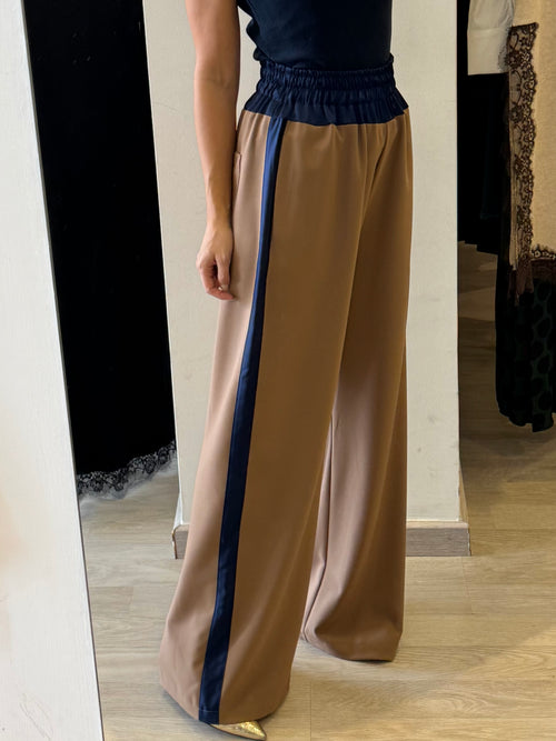 Pantalone Bicolore HaveOne Cammello/Blu