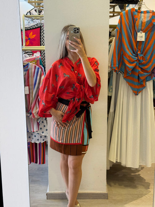 Camicia Zebre In Mussola