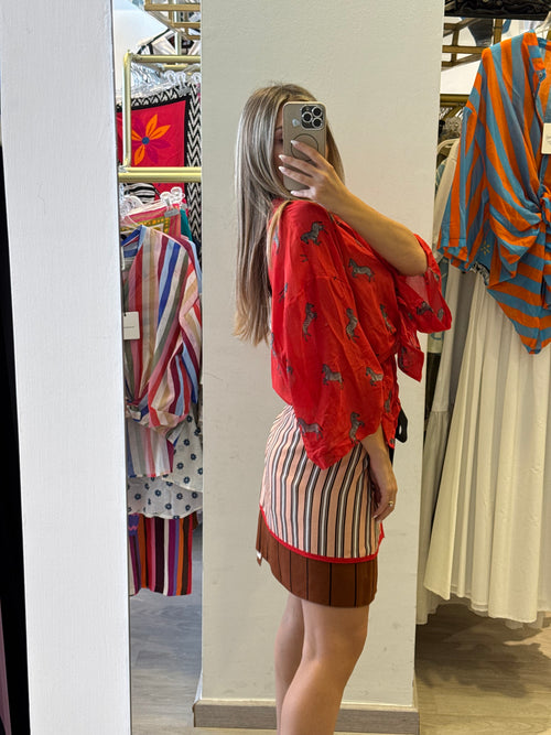 Camicia Zebre In Mussola