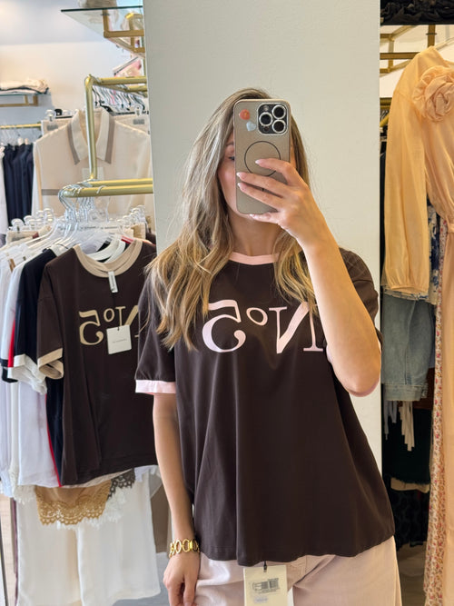T-shirt "N5" A Contrasto TENSIONE IN
