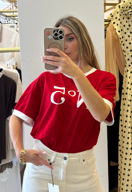 T-shirt "N5" A Contrasto TENSIONE IN