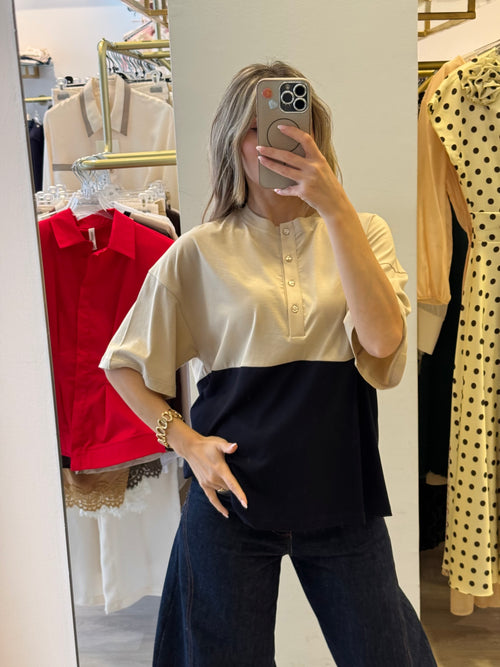 Maglia Serafino Bicolore