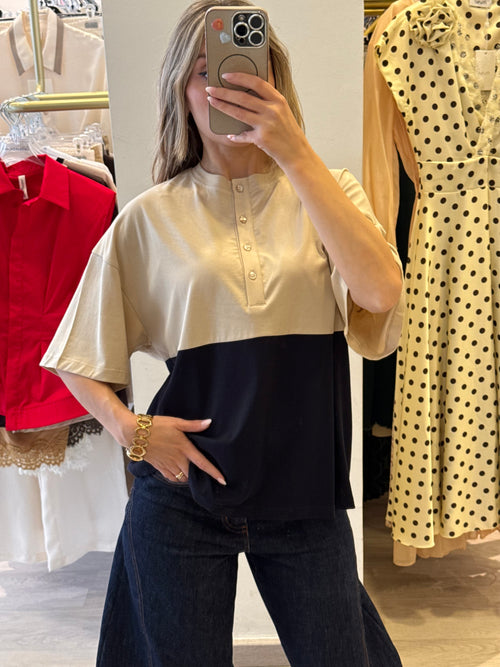 Maglia Serafino Bicolore
