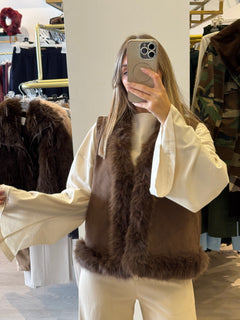 Gilet Con Pelliccia