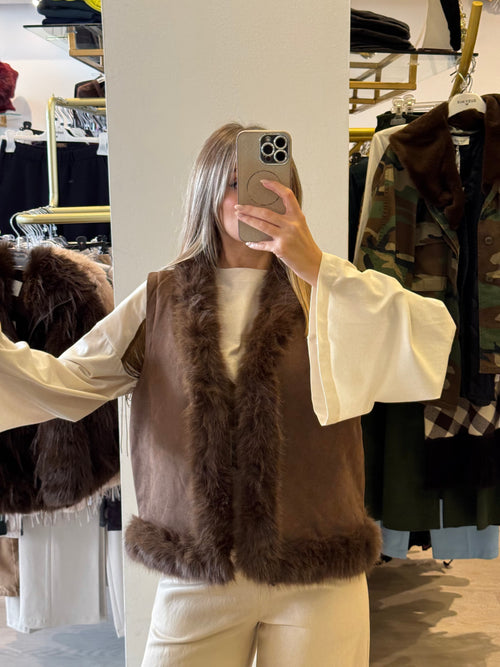 Gilet Con Pelliccia