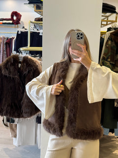 Gilet Con Pelliccia
