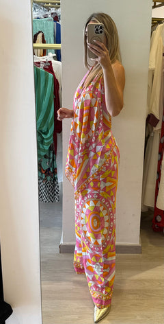 Pantalone Con Elastico Fantasia Geometrica